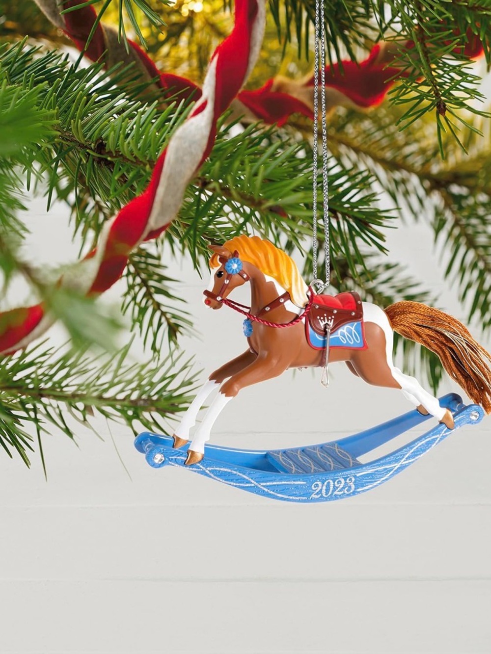 Hallmark 2023 Rocking Horse Memories Keepsake Ornament NIB